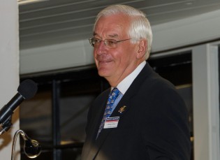 Barclay Collins speaking at the annual Members’ Meeting on September 27.