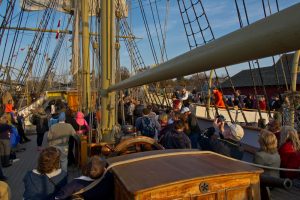 Group of People on the Joseph Conrad Ship