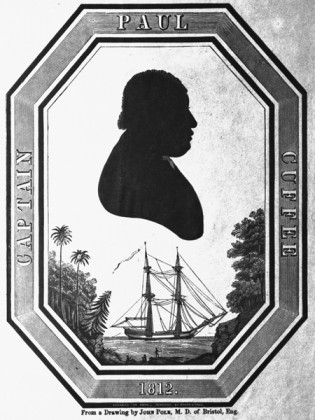 Silhouette Engraving of Captain Paul Cuffe