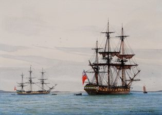  Ronny Moortgat "British Warships at Anchor"