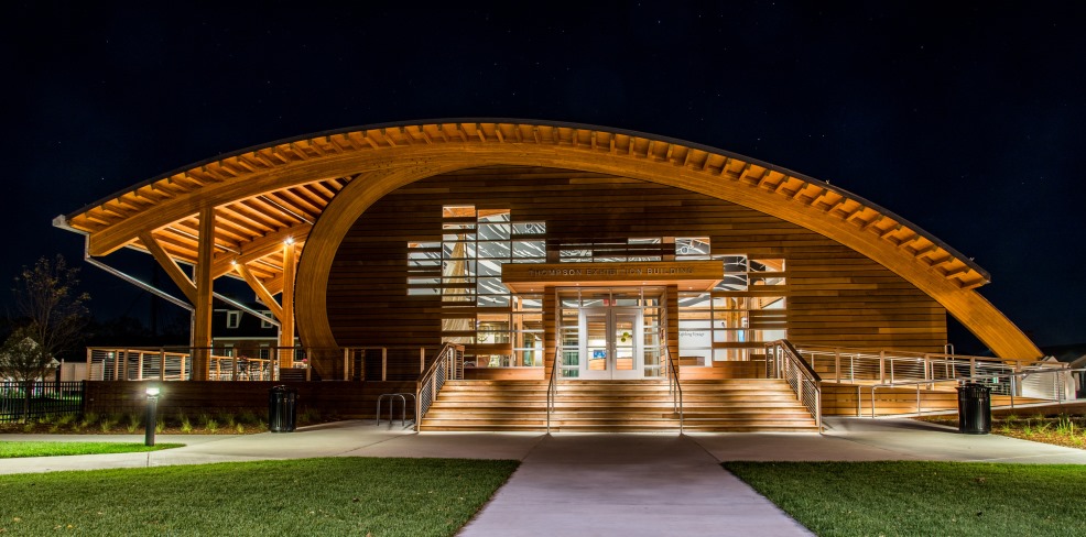 exterior of thompson exhibition building