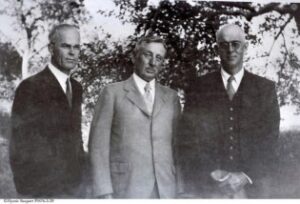 Mystic Seaport Museum Founders Edward E. Bradley, Carl C. Cutler, and Dr. Charles K. Stillman meet to incorporate the Marine Historical Association